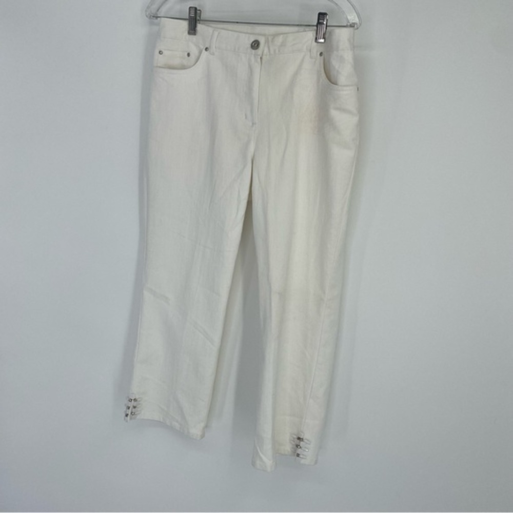 NWT Ruby Rd.‎ Patio Party White Capris Size 8